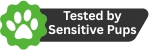 Certified badge showing 'Gentle-Dog Approved' for products tested and trusted by sensitive dog owners