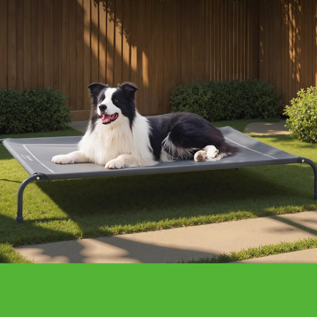 Bedsure Outdoor Elevated Dog Bed for Dogs Cooling Mesh Hammock Review | HappyBarker