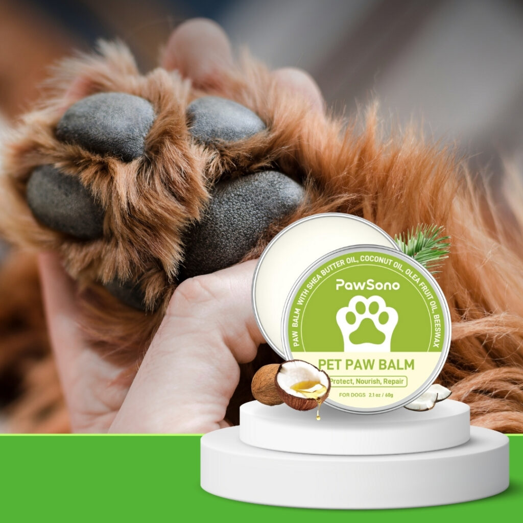 Coconut oil balm for dogs dry nose and cracked paws | HappyBarker